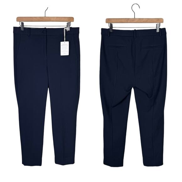 J. Crew NWT Solid Navy Cameron High Rise Ankle Length Career Trouser Pants - Picture 3 of 8
